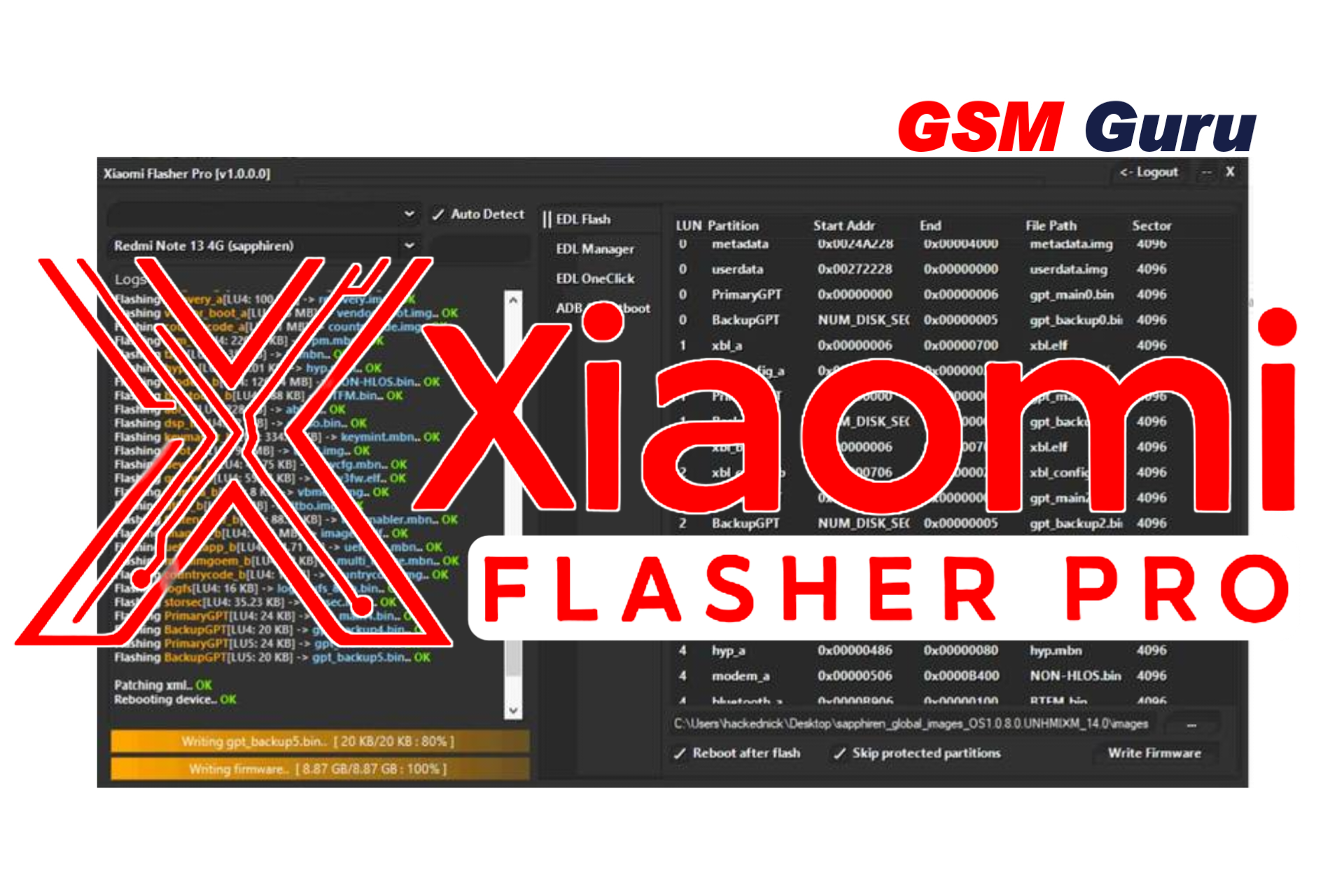 Xiaomi Flasher Pro  - [ XFP ]  - [ Credit Recharge - Qcom - MTK - FRP - FDL  ] ⚡