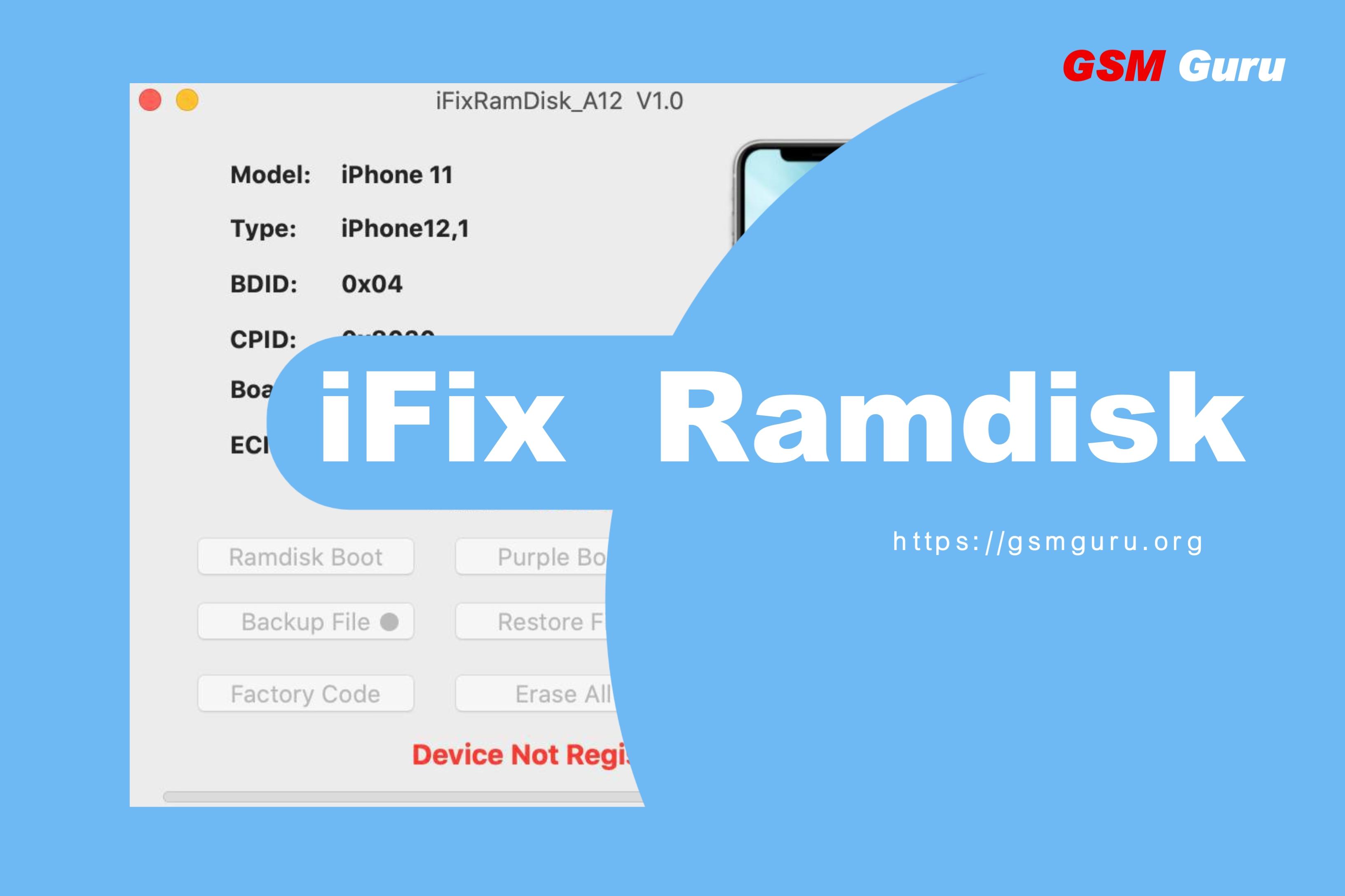 iFixRamDisk_A12 Tool - (iPhone SE 2nd) iOS 14 to 26.5.2 Passcode Full Bypass With Signal